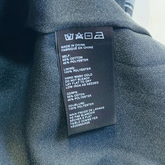 Moon River Black & Gray Striped Flutter Sleeve Dress M - Picture 8 of 8